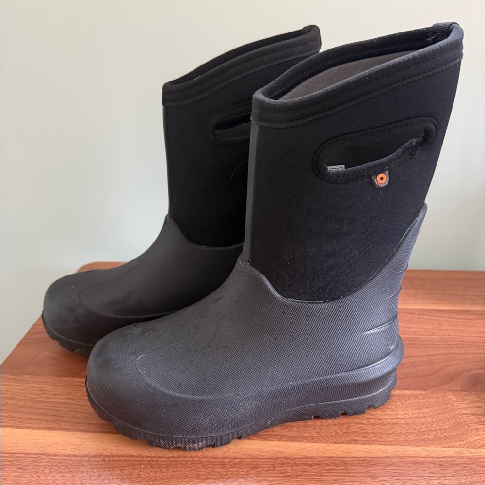 BOGS Black Waterproof Neo-classic Rain pull on Boots - Picture 3 of 9